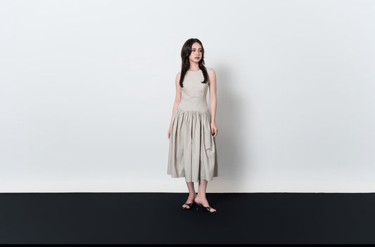 SOMA DRESS, EARL GREY
