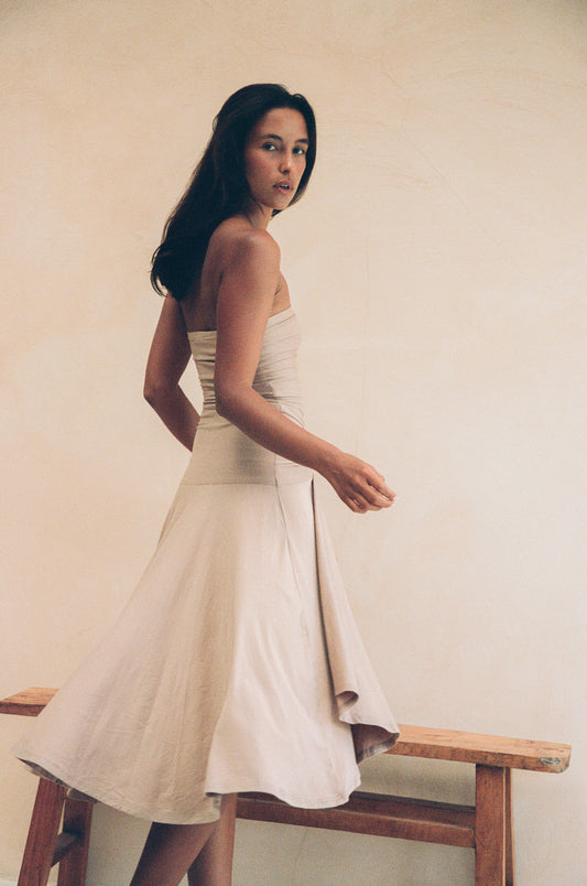 BILLIE TUBE DRESS, NUDE