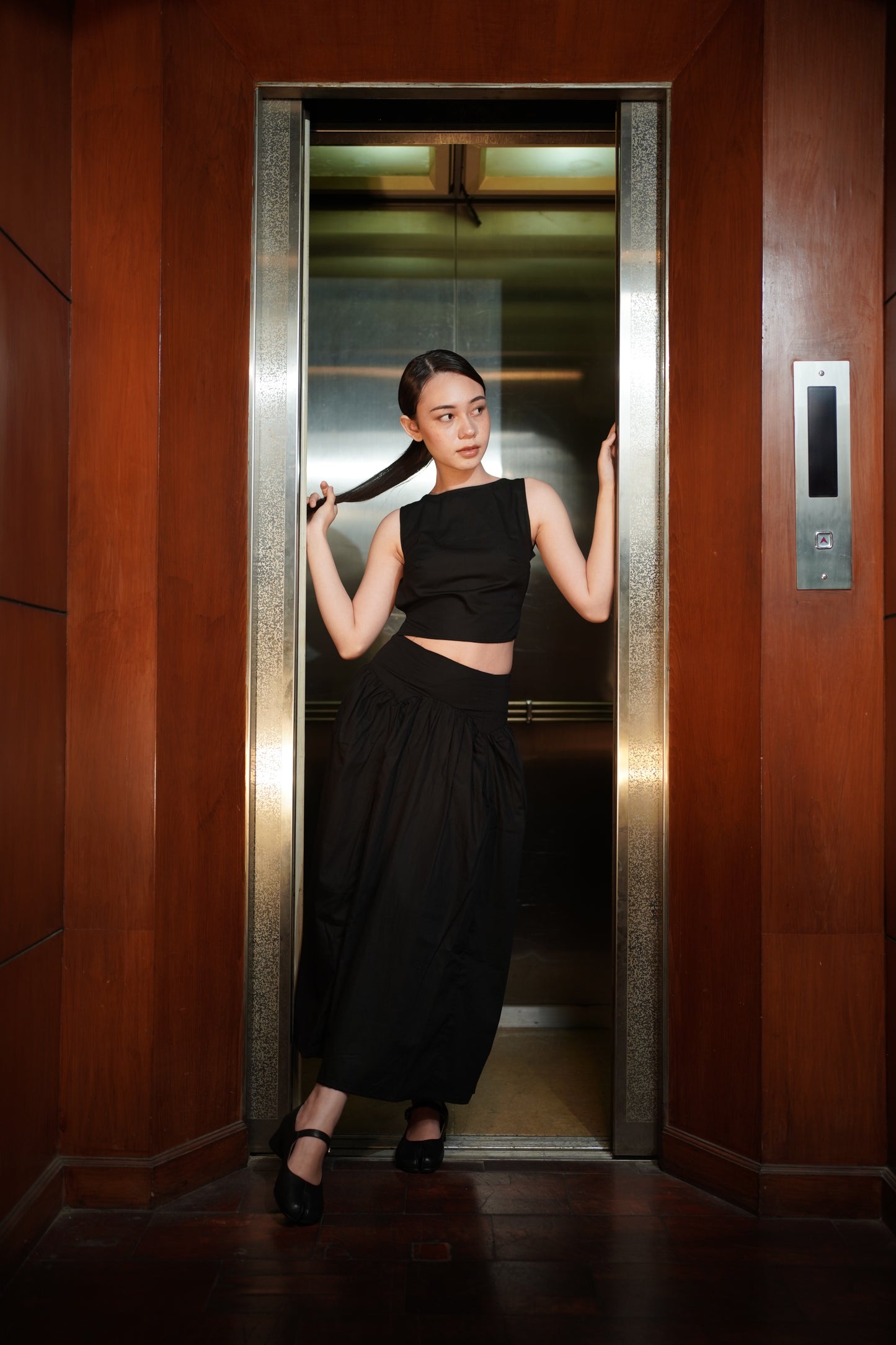 SOMA SKIRT, BLACK