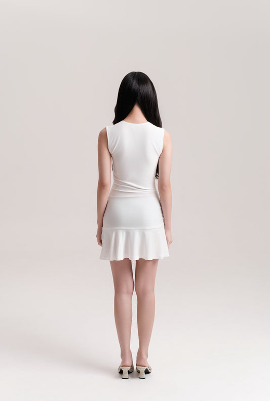MINI BILLIE DRESS, WHITE