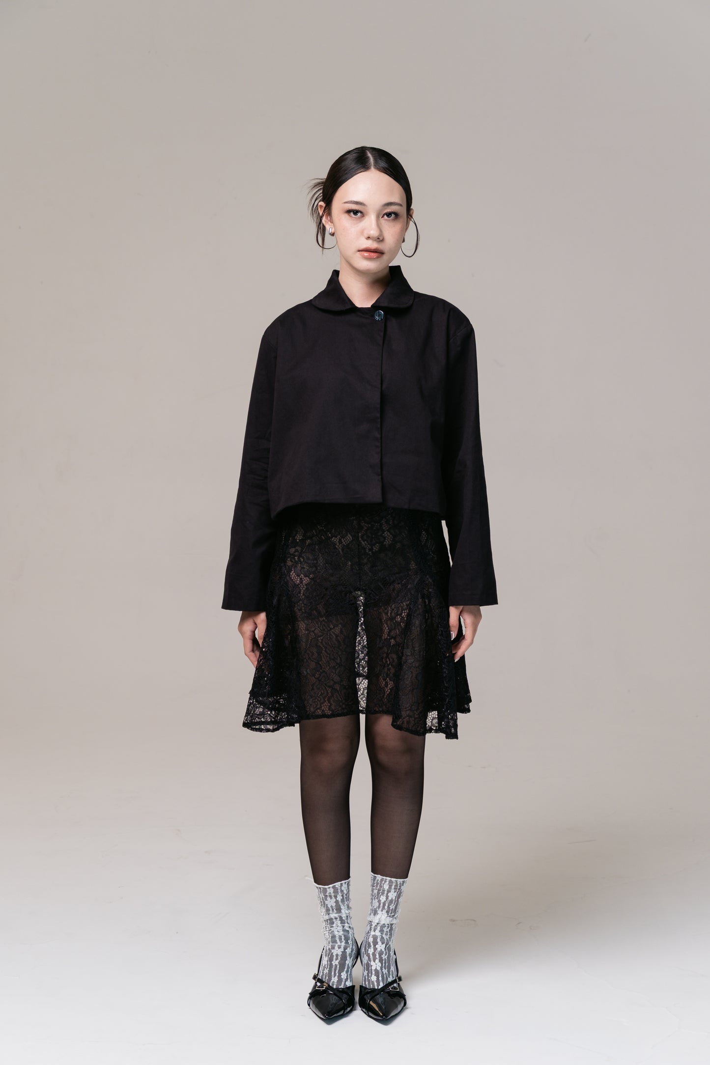 LACEY SKIRT, BLACK