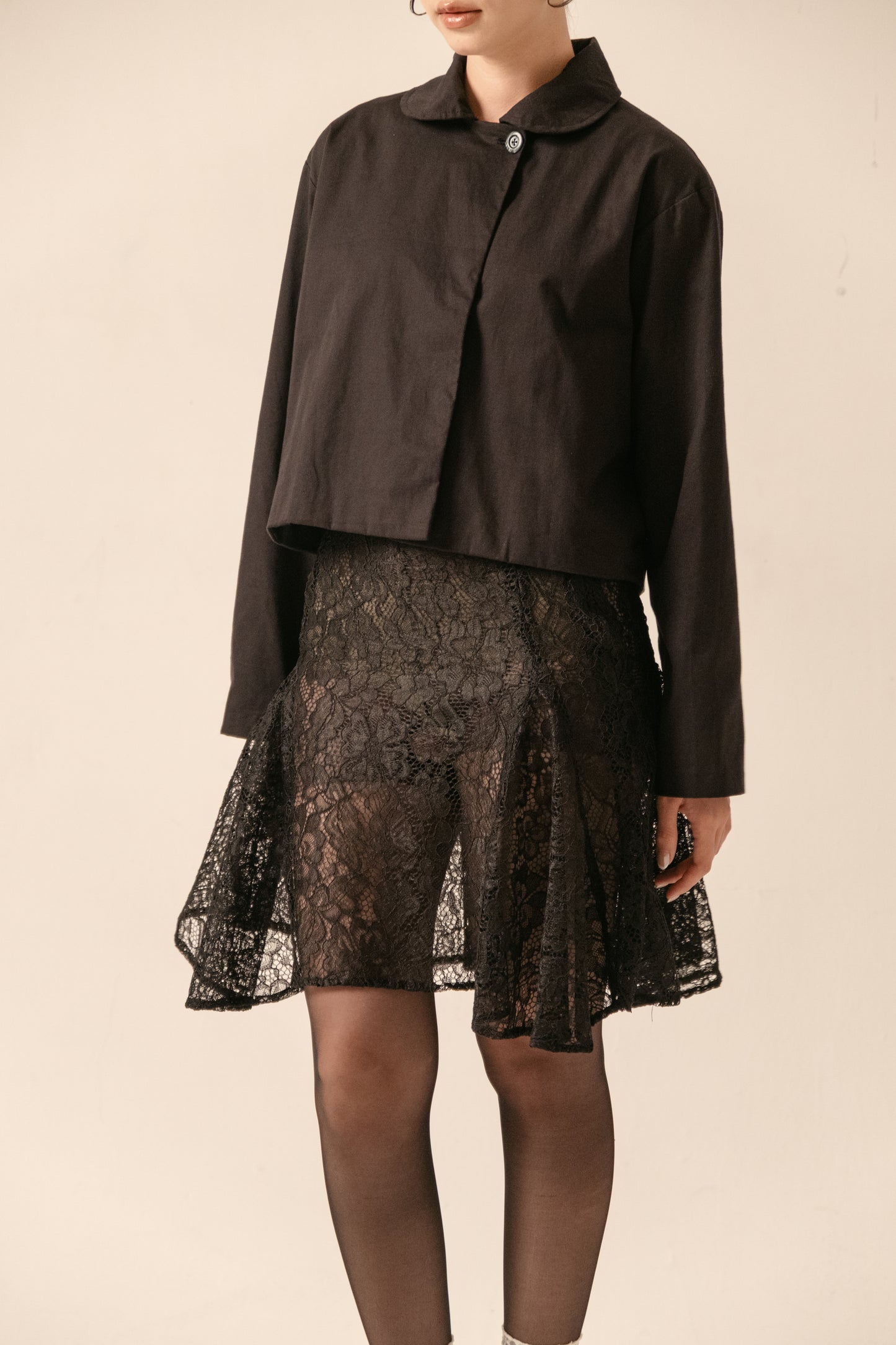 LACEY SKIRT, BLACK
