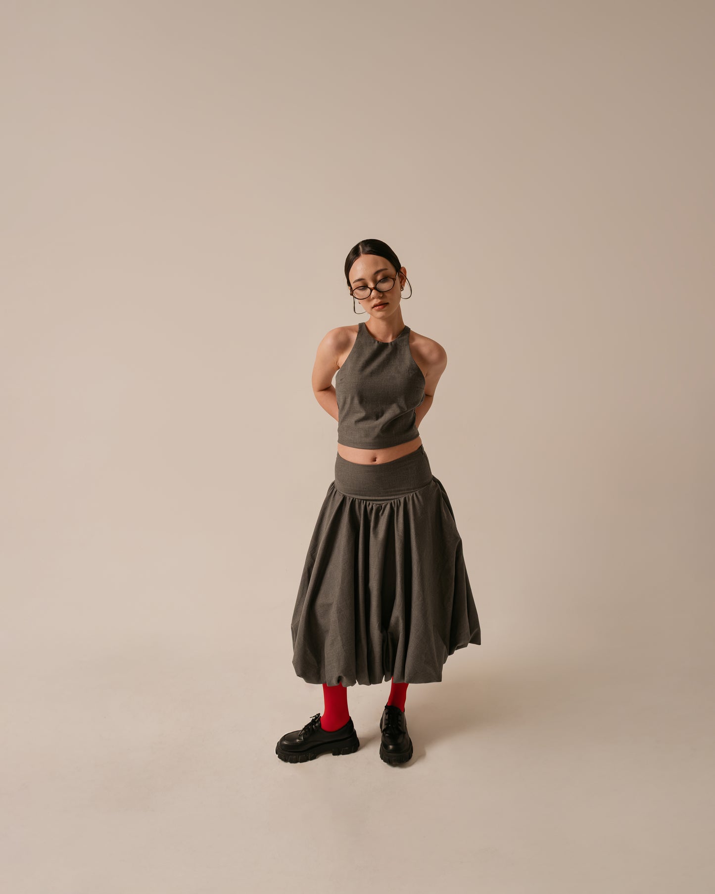 GIA SKIRT, CHARCOAL