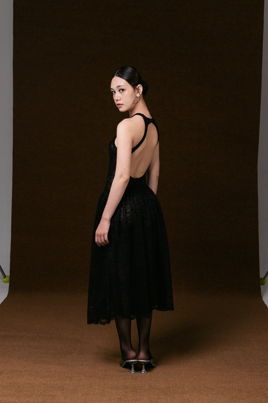 GIA DRESS, BLACK, LACE