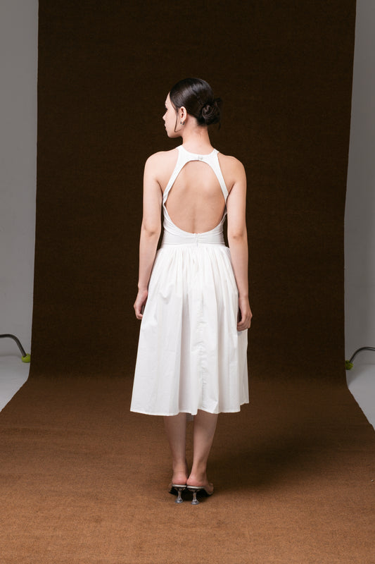 GIA DRESS, WHITE