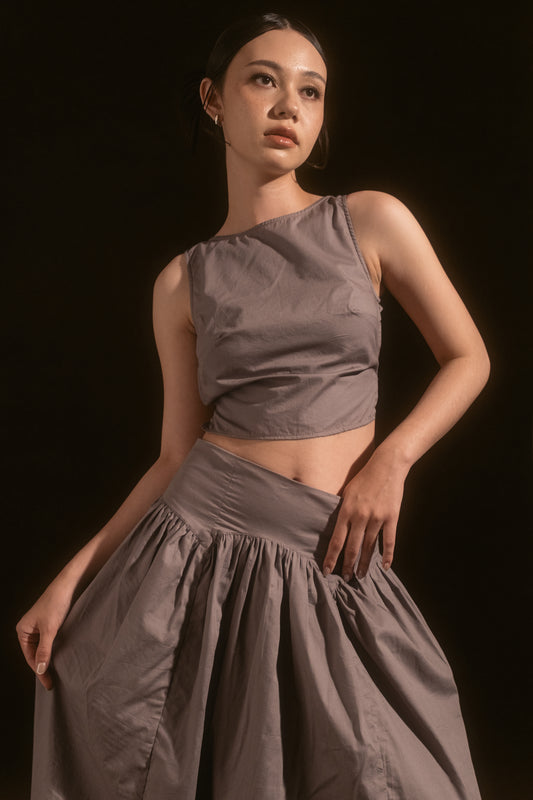 SOMA SKIRT, LIGHT GREY