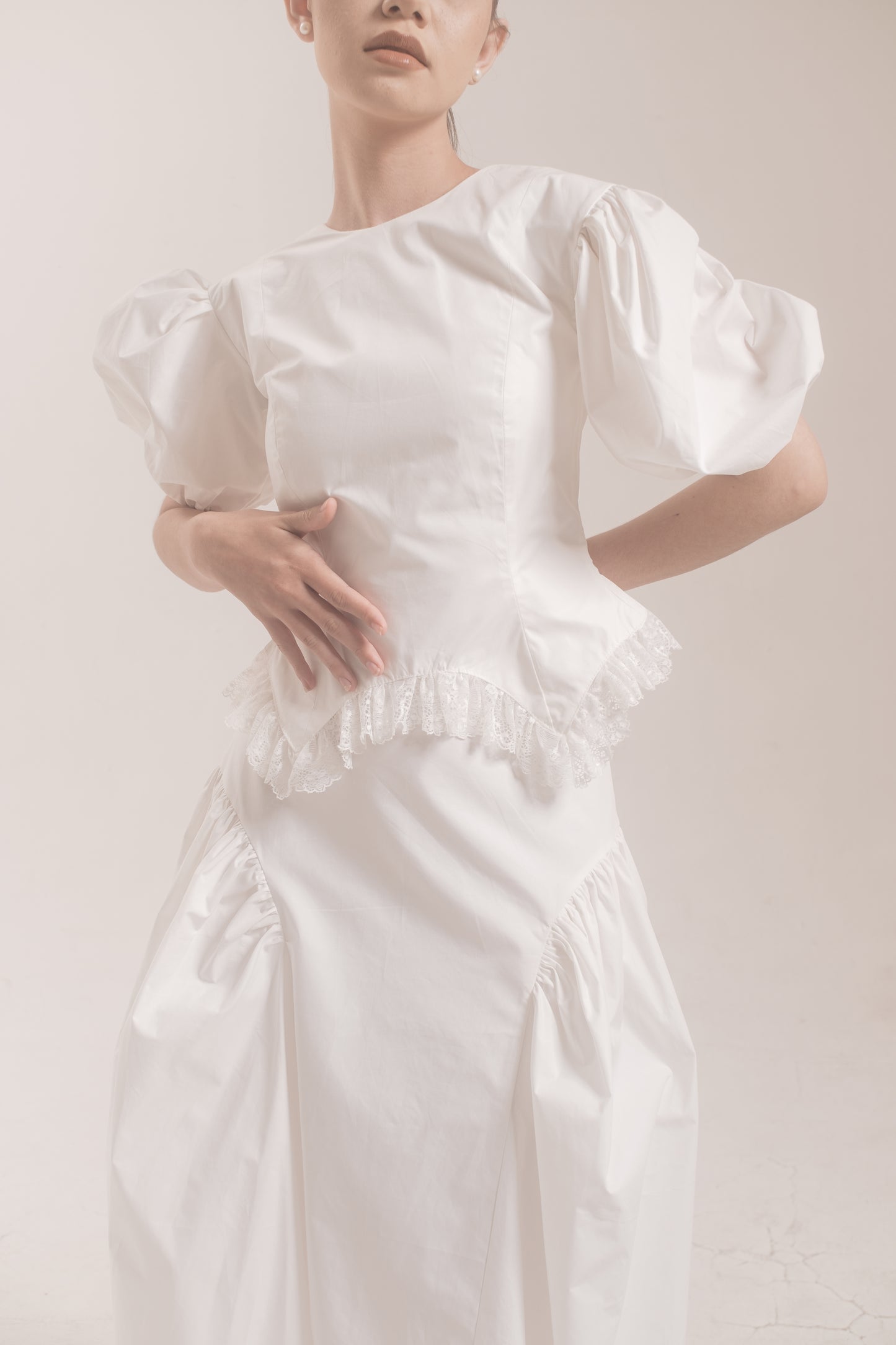 KONI TOP, WHITE