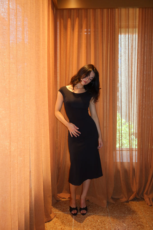 SELIN DRESS, BLACK