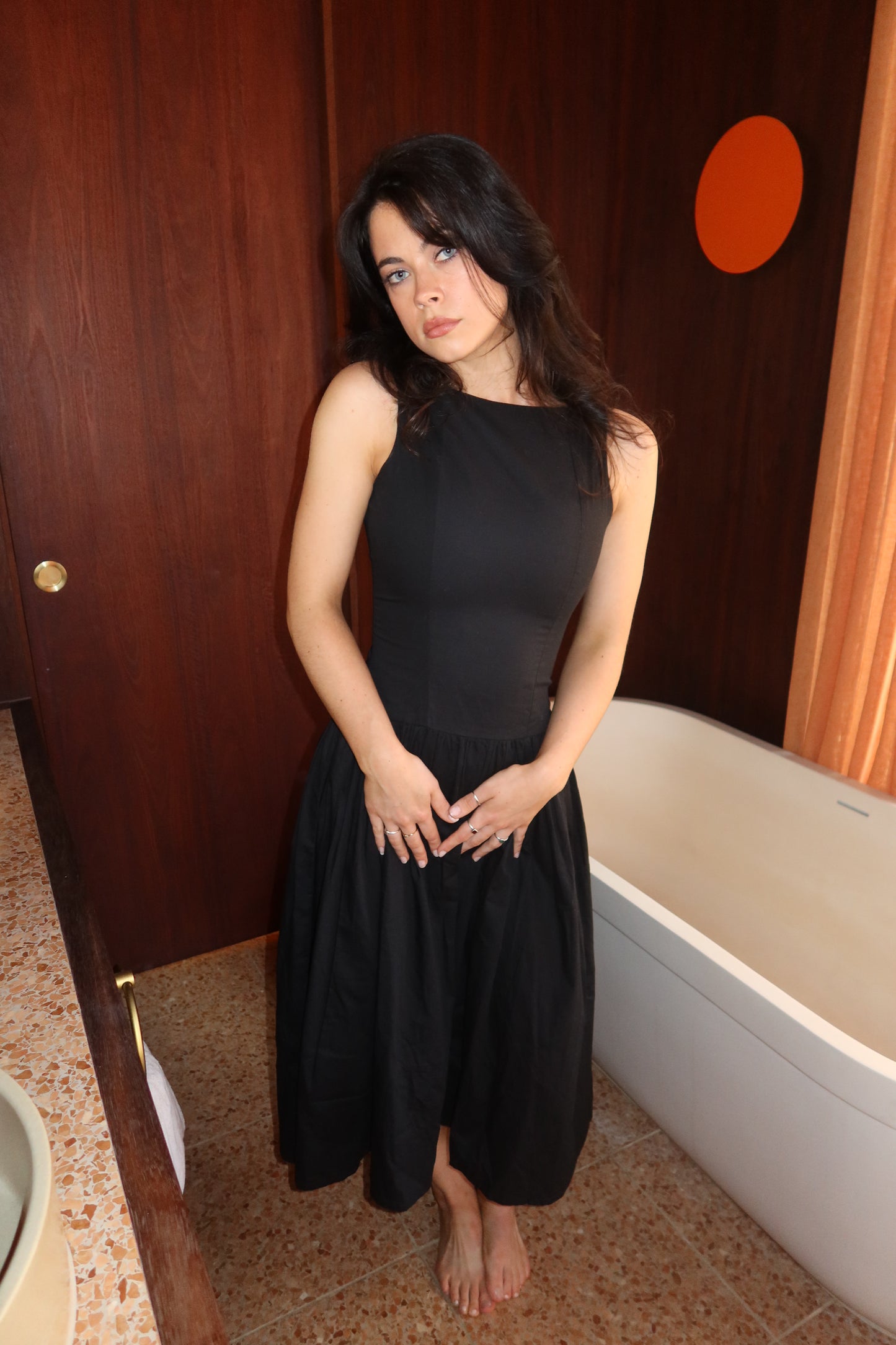 BRI DRESS, BLACK