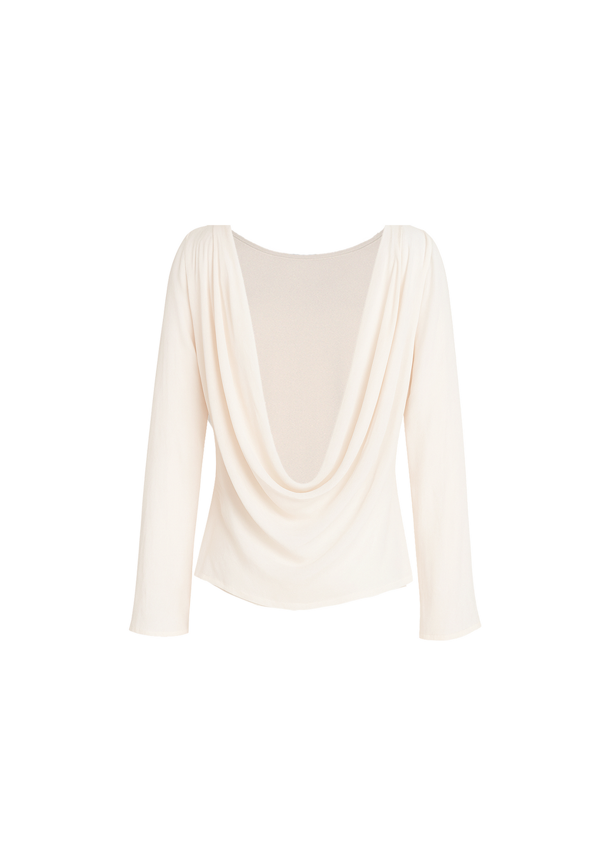 LILA BACKLESS TOP, SHEER IVORY