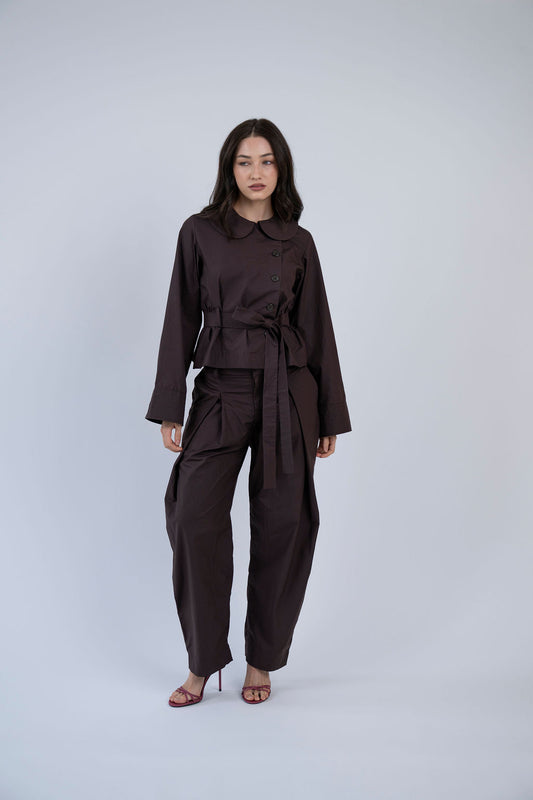 BOA BARREL PANTS 2.0, DEEP PLUM ESPRESSO