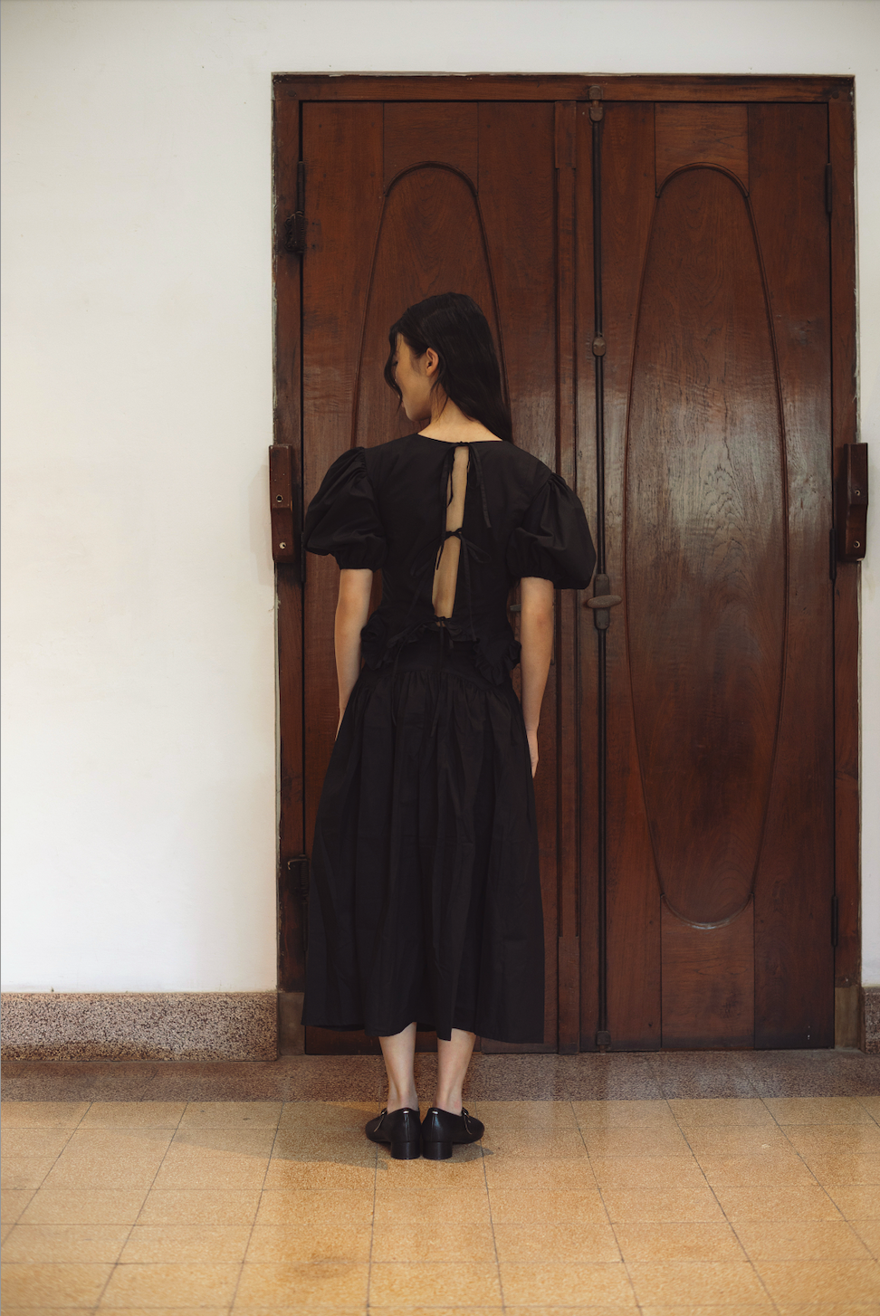 KONI TOP, BLACK