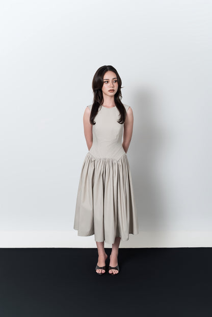SOMA DRESS, EARL GREY
