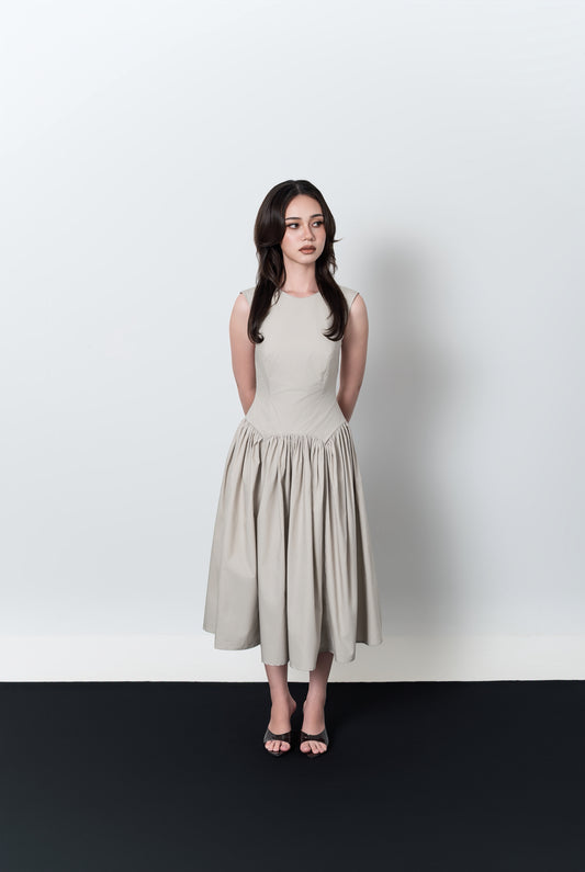 SOMA DRESS, EARL GREY