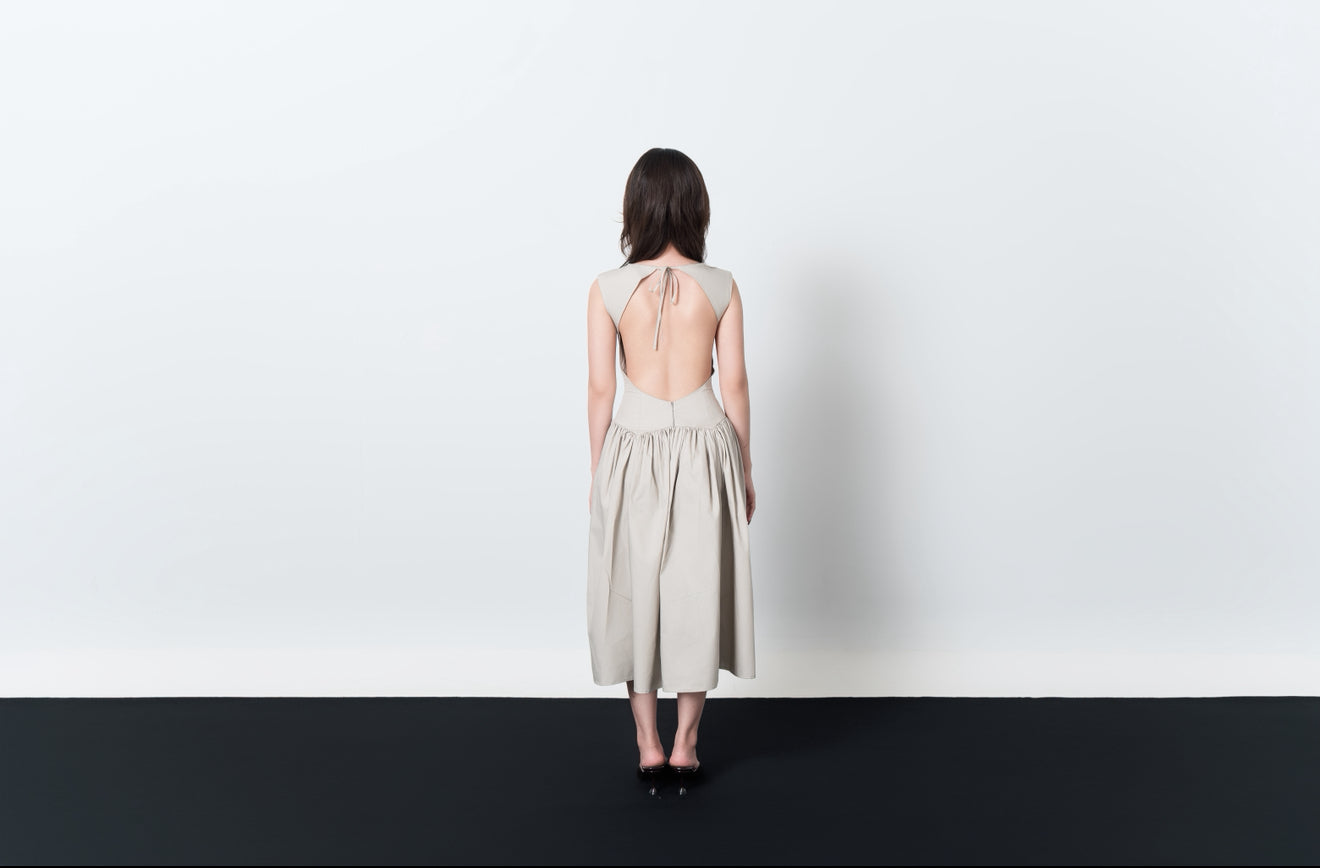 SOMA DRESS, EARL GREY