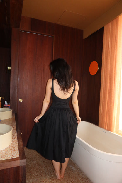 BRI DRESS, BLACK