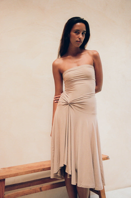 BILLIE TUBE DRESS, NUDE