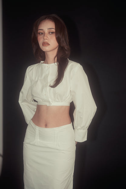 ROMY SKIRT, WHITE