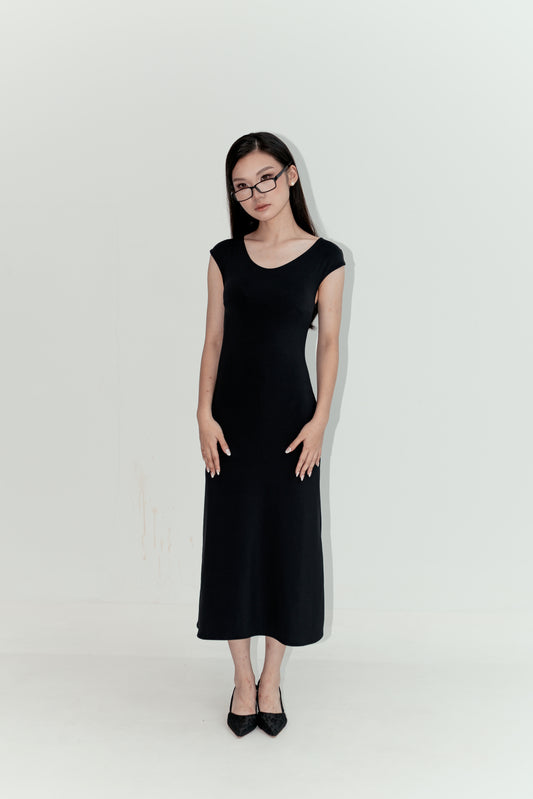 SELIN DRESS, BLACK