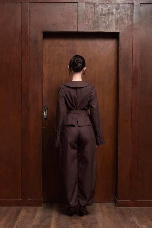 MABEL SHIRT, DEEP PLUM ESPRESSO