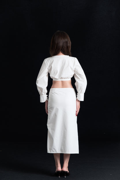 ROMY SKIRT, WHITE