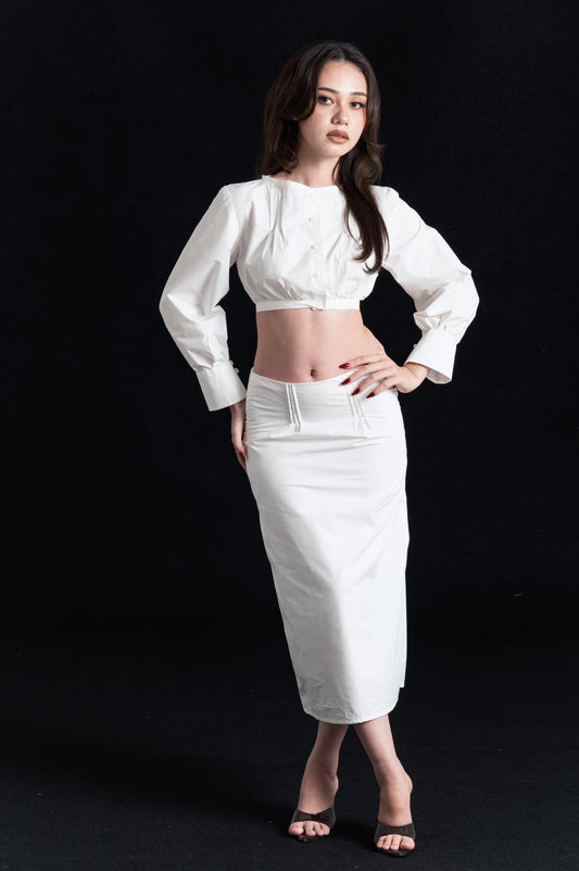ROMY SKIRT, WHITE