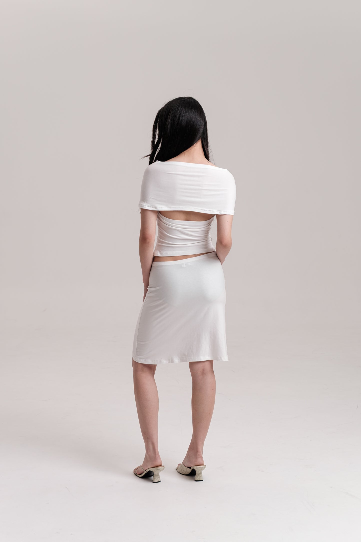 SORA CUTOUT TOP, WHITE