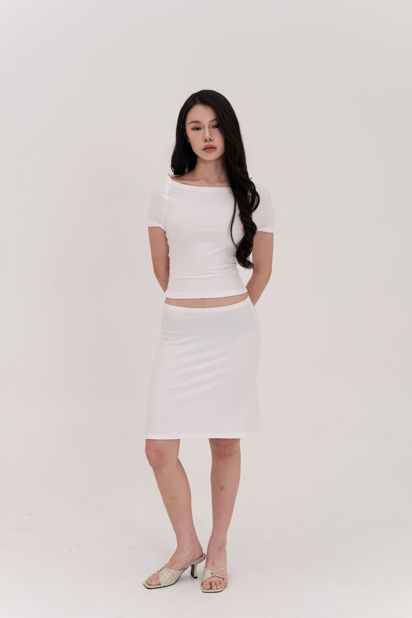 SORA CUTOUT TOP, WHITE