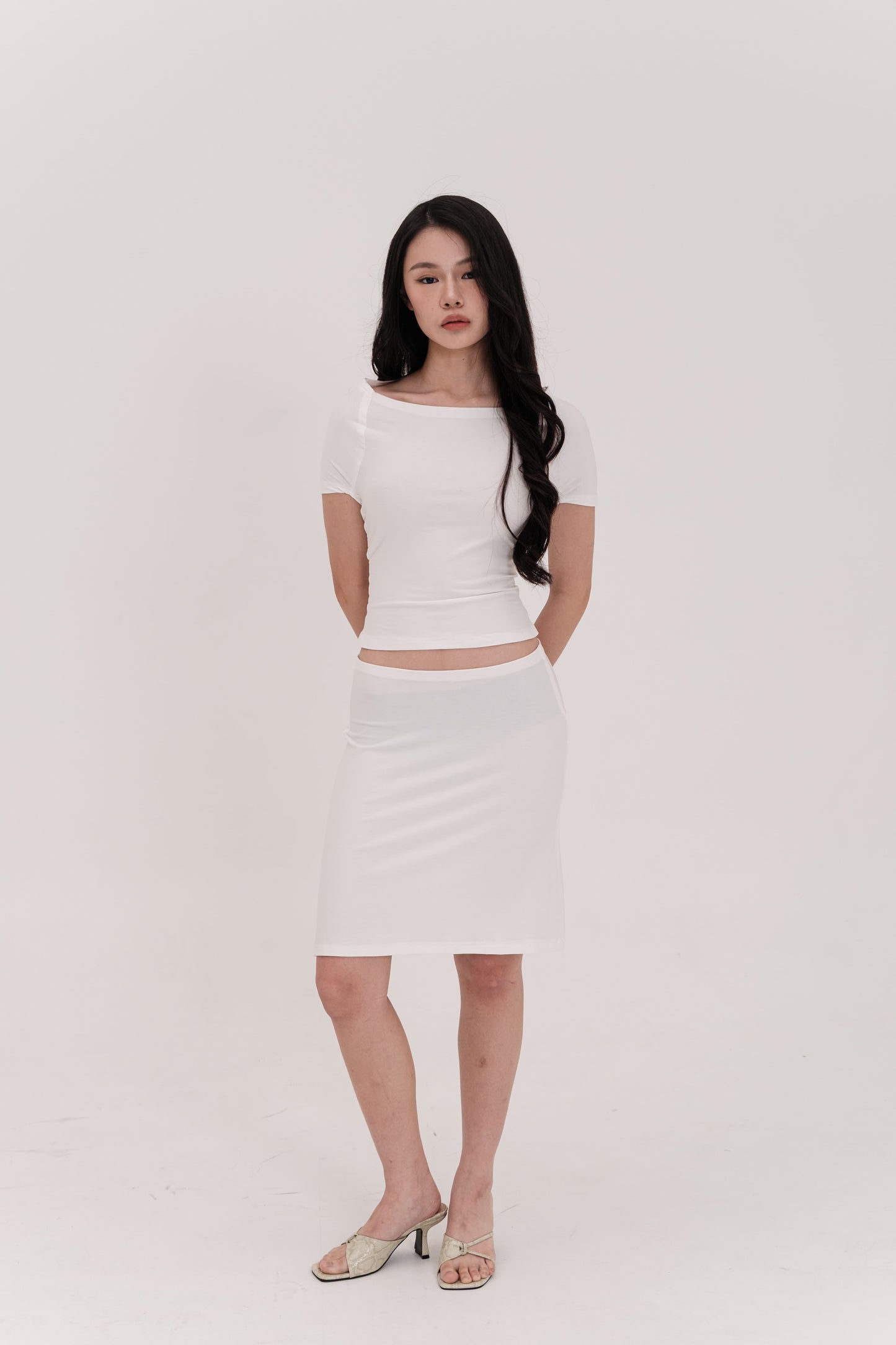 SORA CUTOUT TOP, WHITE