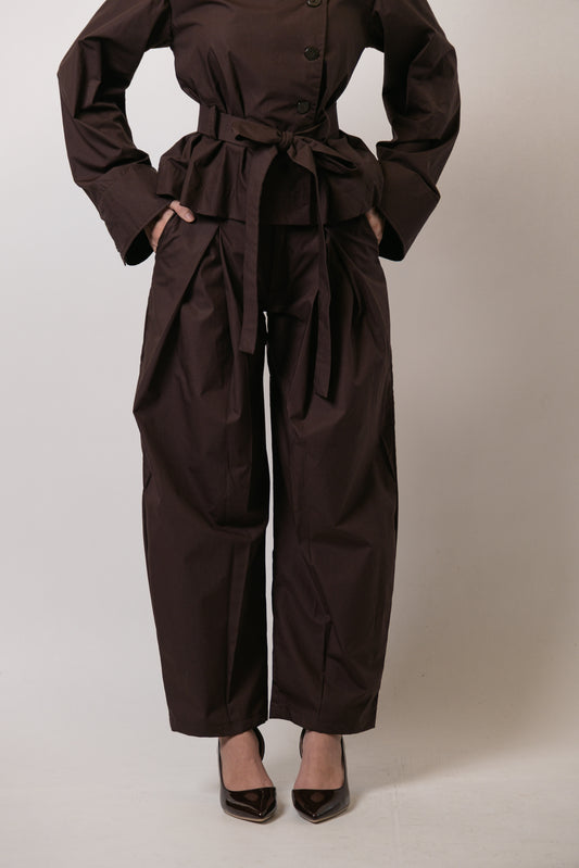 BOA BARREL PANTS 2.0 , DEEP PLUM ESPRESSO