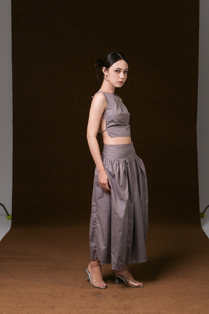 SOMA SKIRT, LIGHT GREY