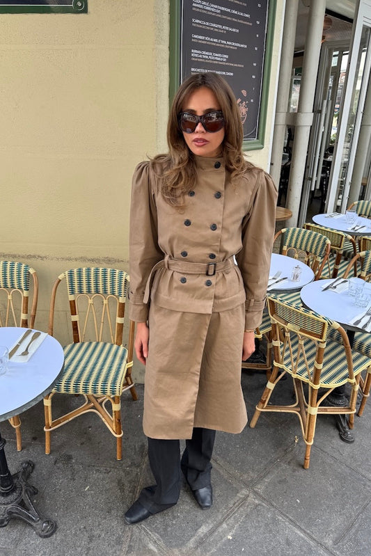 FRED DETACHABLE TRENCH COAT, TAN