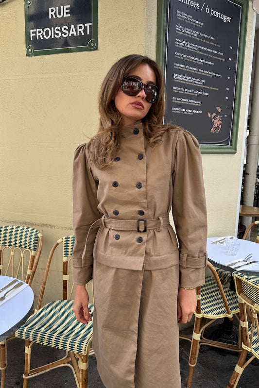 FRED DETACHABLE TRENCH COAT, TAN