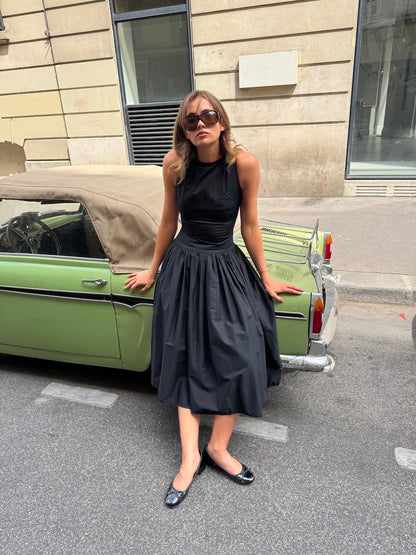 BRI DRESS, BLACK