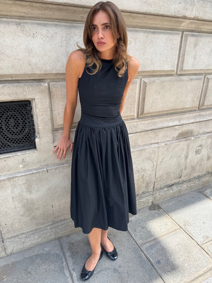BRI DRESS, BLACK