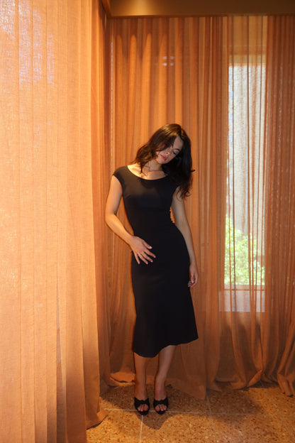 SELIN DRESS, BLACK