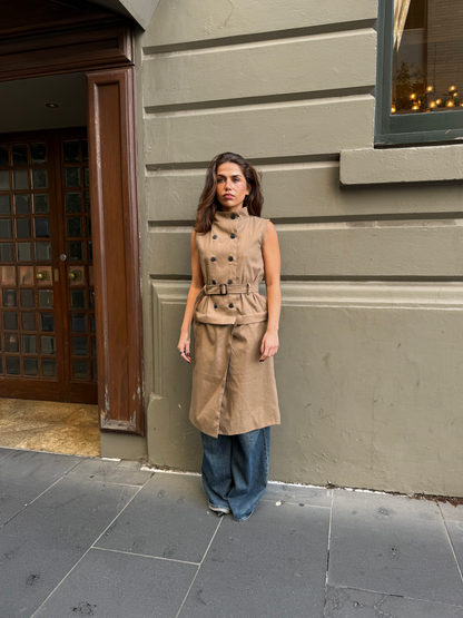 FRED DETACHABLE TRENCH COAT, TAN