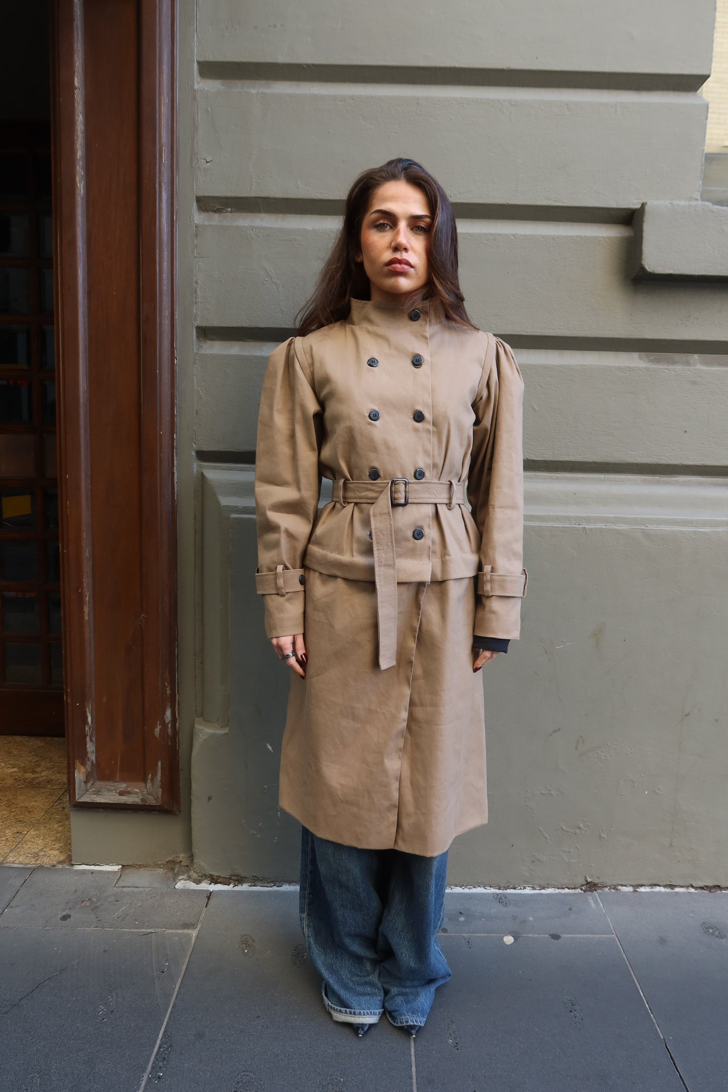 FRED DETACHABLE TRENCH COAT, TAN