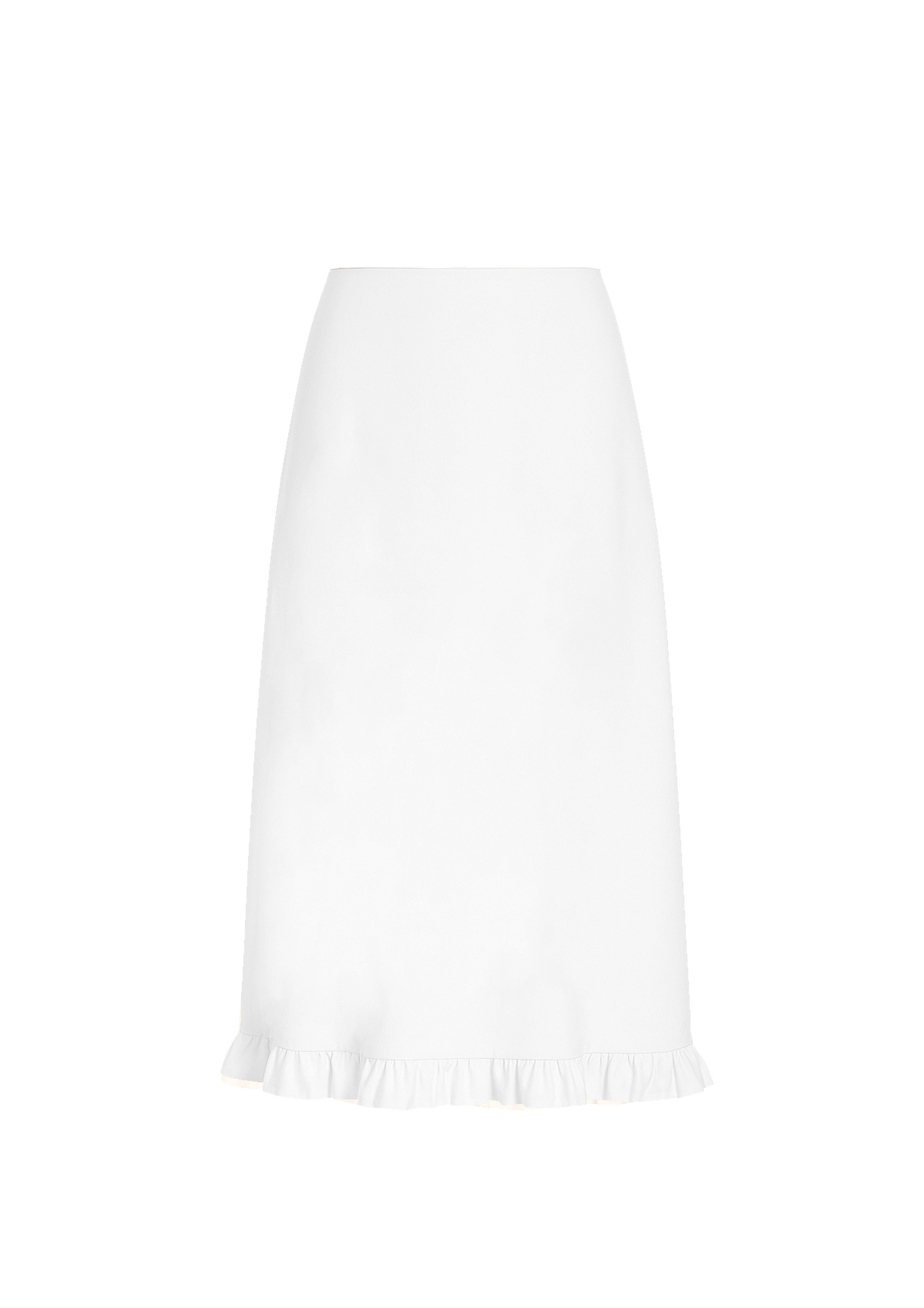 MIDI JUNO SKIRT, WHITE