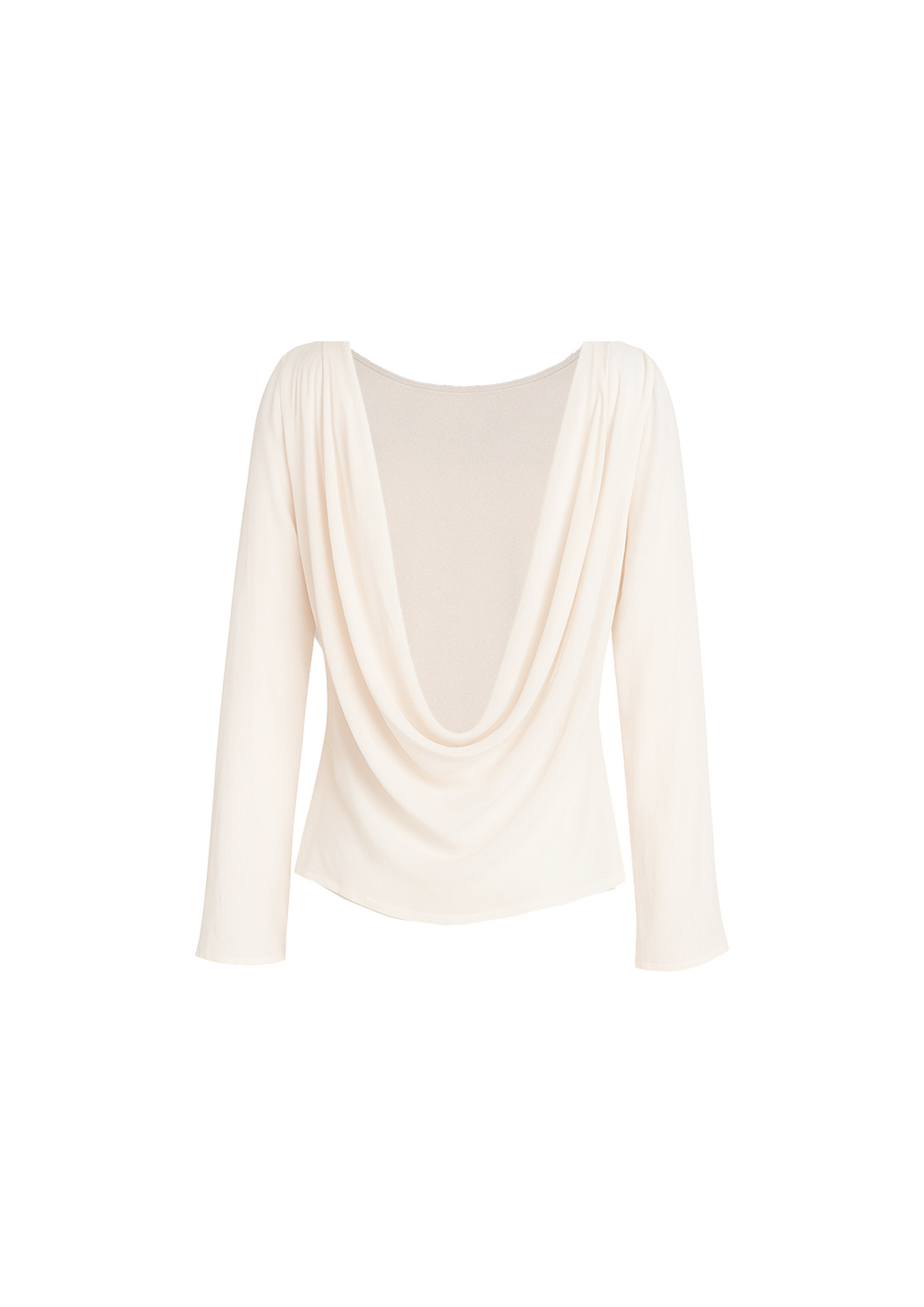 LILA BACKLESS TOP, SHEER IVORY