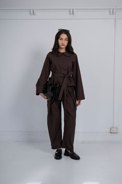 MABEL SHIRT, DEEP PLUM ESPRESSO