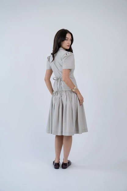 LULU SKIRT, EARL GREY