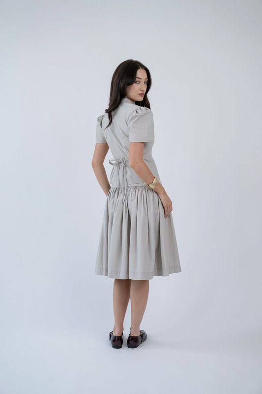 LULU SKIRT, EARL GREY