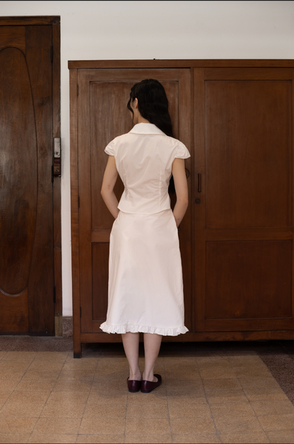 JUNO TOP, WHITE