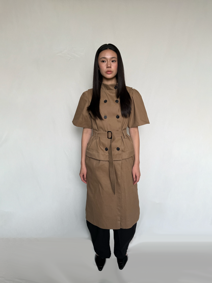 FRED DETACHABLE TRENCH COAT, TAN