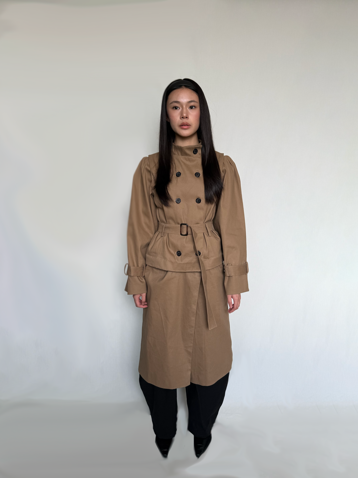 FRED DETACHABLE TRENCH COAT, TAN